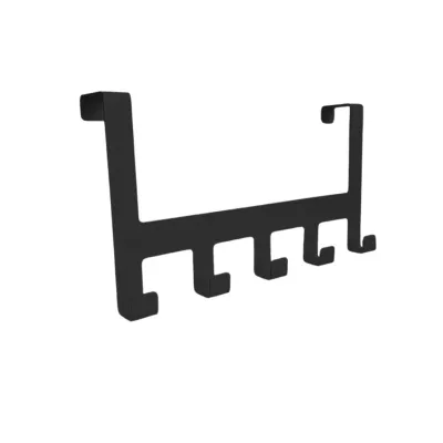 Вешалка на дверь навесная Borgo 5, черная